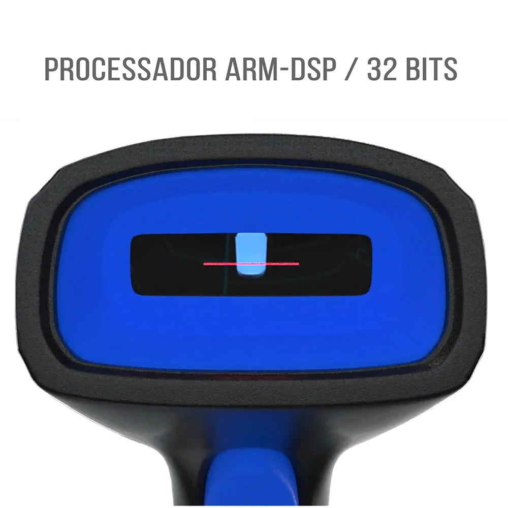 Imagem 2 de 5 do produto Leitor de Código de Barras USB com Fio Layout Padrão de Leitura FEBRABAN para Boletos LCB-150 Exbom