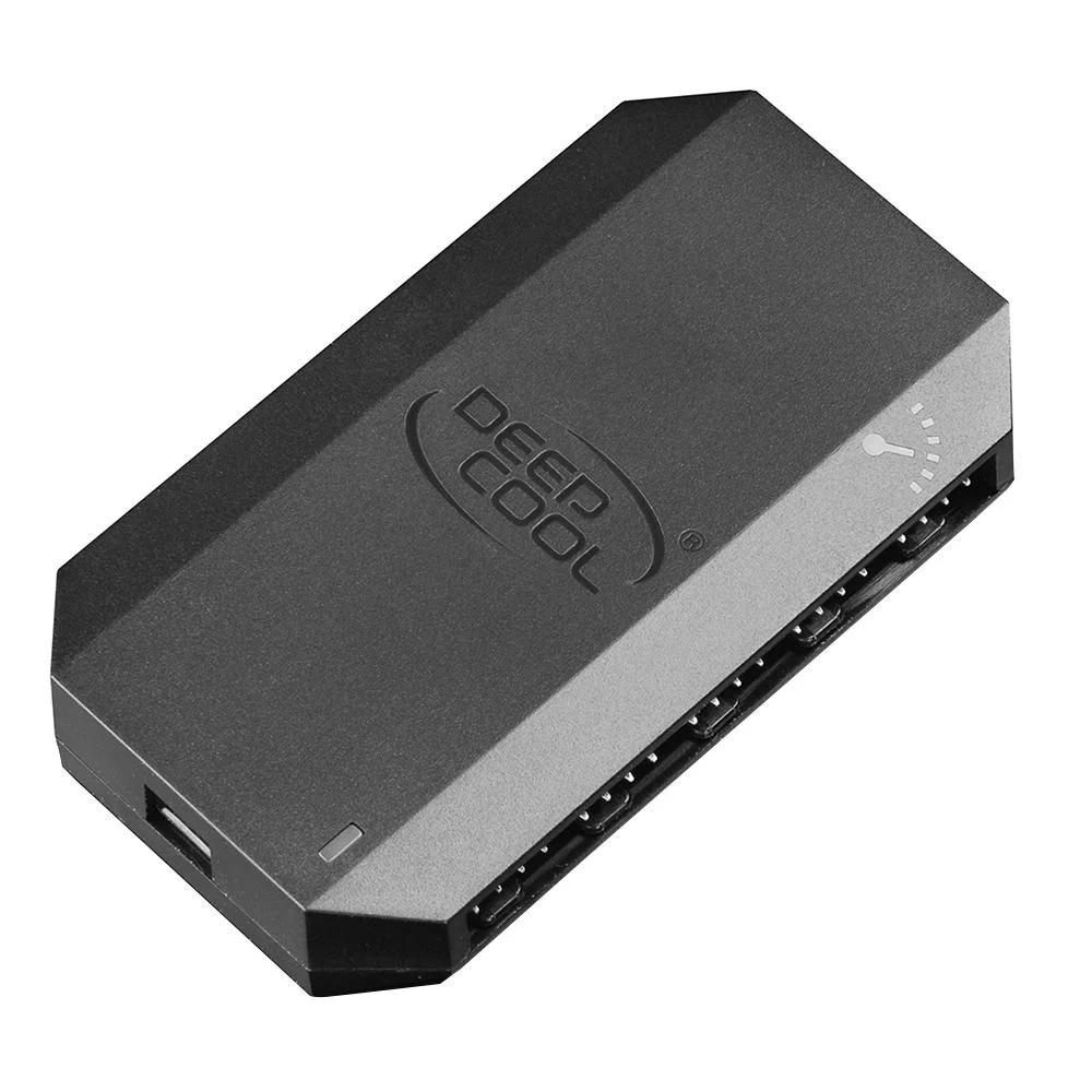 Imagem 4 de 5 do produto Controlador De Fan E HUB Deepcool Fh-10, Com 10 Saídas, 3 E 4 Pinos, Função Pwm - Dp-f10pwm-hub