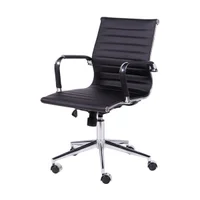 Cadeira De Escritório Diretor Stripes Eames Eiffel - Preta