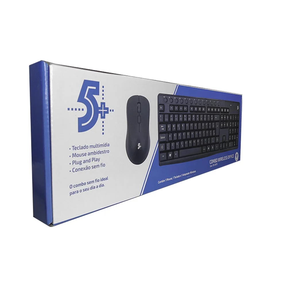Imagem 5 de 5 do produto KIT Teclado + Mouse S/ Fio 015-0079 Office.