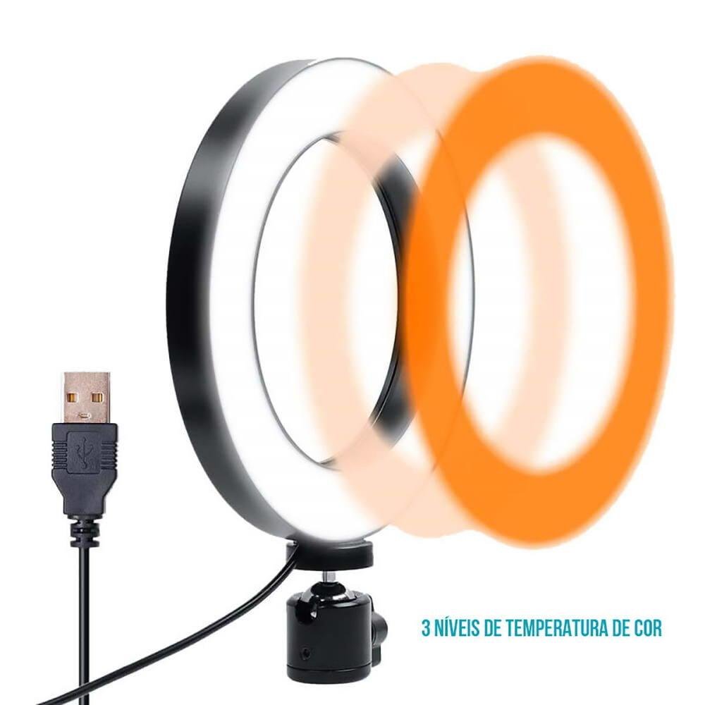Imagem 4 de 4 do produto Ring Light, Suporte Flexível  Exbom Para Celular, Diâmetro externo 30 cm - R12w16