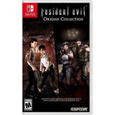 JOGO MÍDIA FÍSICA, NOVO E LACRADO, ORIGINAL -O terror te espera em Resident Evil Origins Collection para Nintendo Switch!Resident Evil Origins Collect