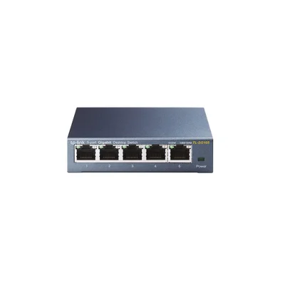 Switch Gigabit Tp-link Tl-sg105 5 Portas (10/100/1000 Mbps) Não Gerenciável