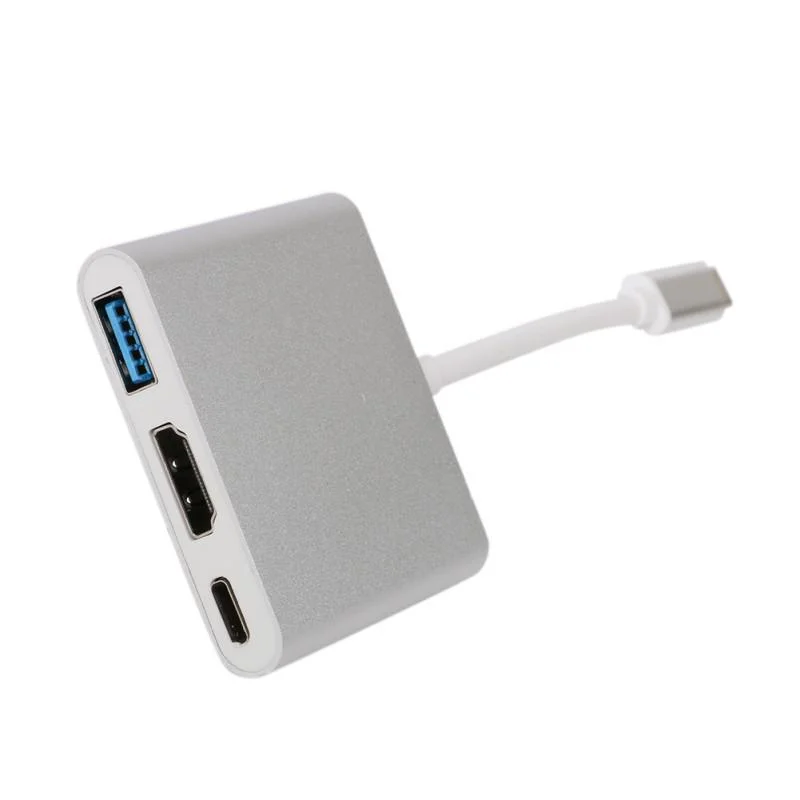 Imagem 5 de 5 do produto Adaptador Conversor Usb C Para Hdmi, Usb E Usb C - Tomate  Mtc-7106
