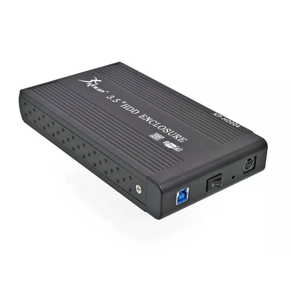 Case HD 3.5 Sata USB 3.0 Preto - Knup Case HD 3.5 Sata USB 3.0 Preto - Knup
