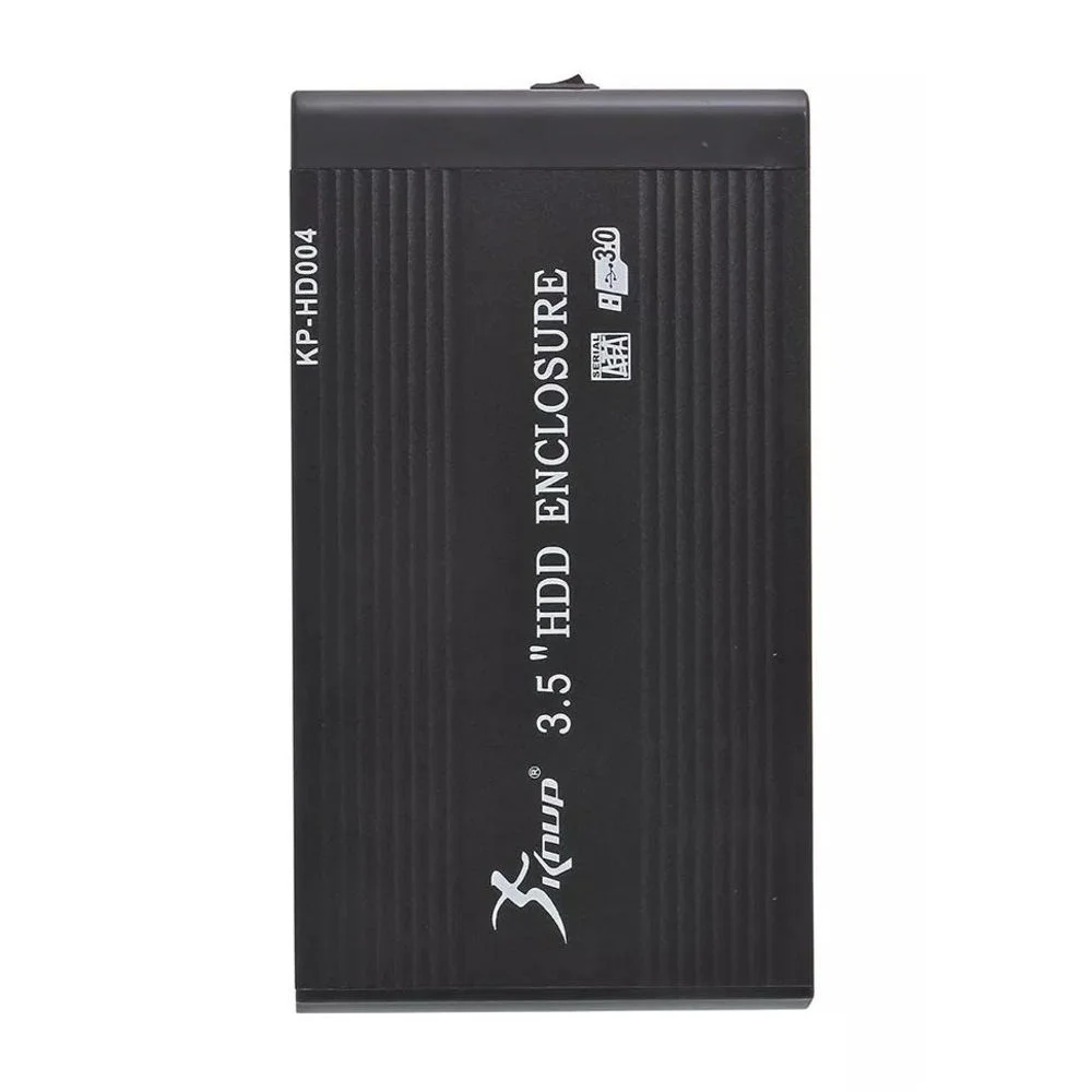 Case HD 3.5 Sata USB 3.0 Preto - Knup Case HD 3.5 Sata USB 3.0 Preto - Knup