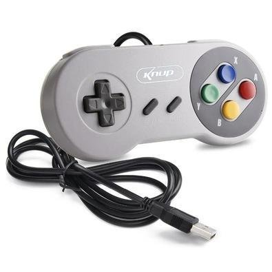 Controle USB Super Nintendo Snes Emulador Computador KNUP KP-3124