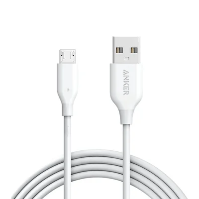 Cabo Anker Powerline Micro Usb 1,8 Metros Branco Cabo Anker Powerline Micro Usb Android | 1,8 Metros Branco