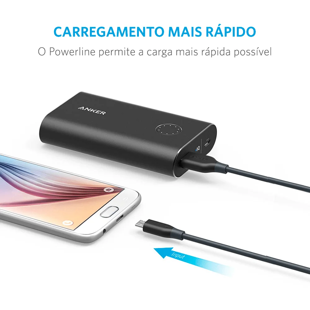 Imagem 3 de 5 do produto Cabo Anker Micro USB Powerline Android 3,00m