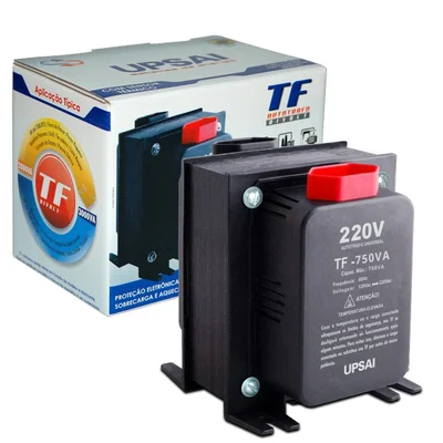 Auto Transformador de Voltagem Conversor 750va Automático Bivolt 110v / 220v ou 220v / 110v Upsai 51000075