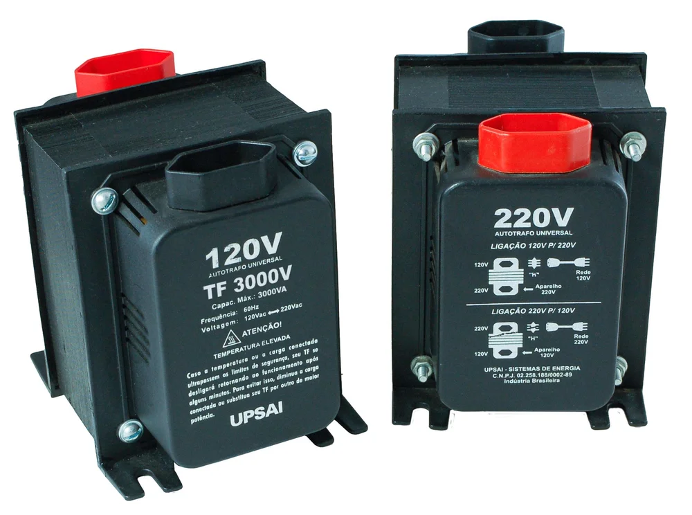 Imagem 3 de 4 do produto Auto Transformador de Voltagem Upsai 51000300, Conversor 3000va, Automático, Bivolt