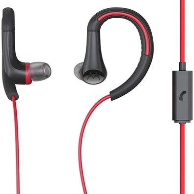 Fone De Ouvido Earbuds Sport Intra-auricular Com Microfone Motorola Sp008  Vermelho | KaBuM!