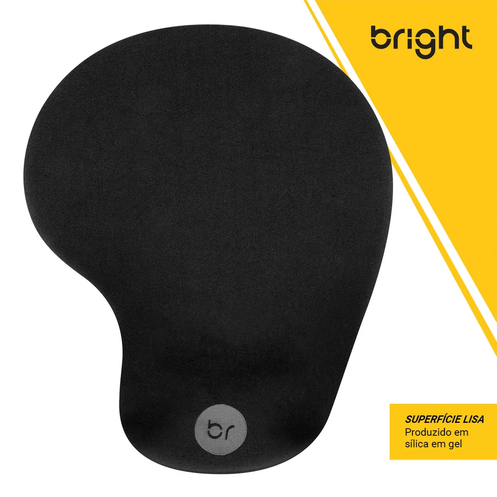 Imagem 2 de 5 do produto Mousepad Bright 0307 Ergônomico Com Apoio De Pulso Em Gel
