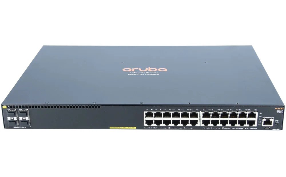 Imagem 4 de 4 do produto Switch Aruba 2930f, 24g Poe + 4sfp+, 370W - Jl255a