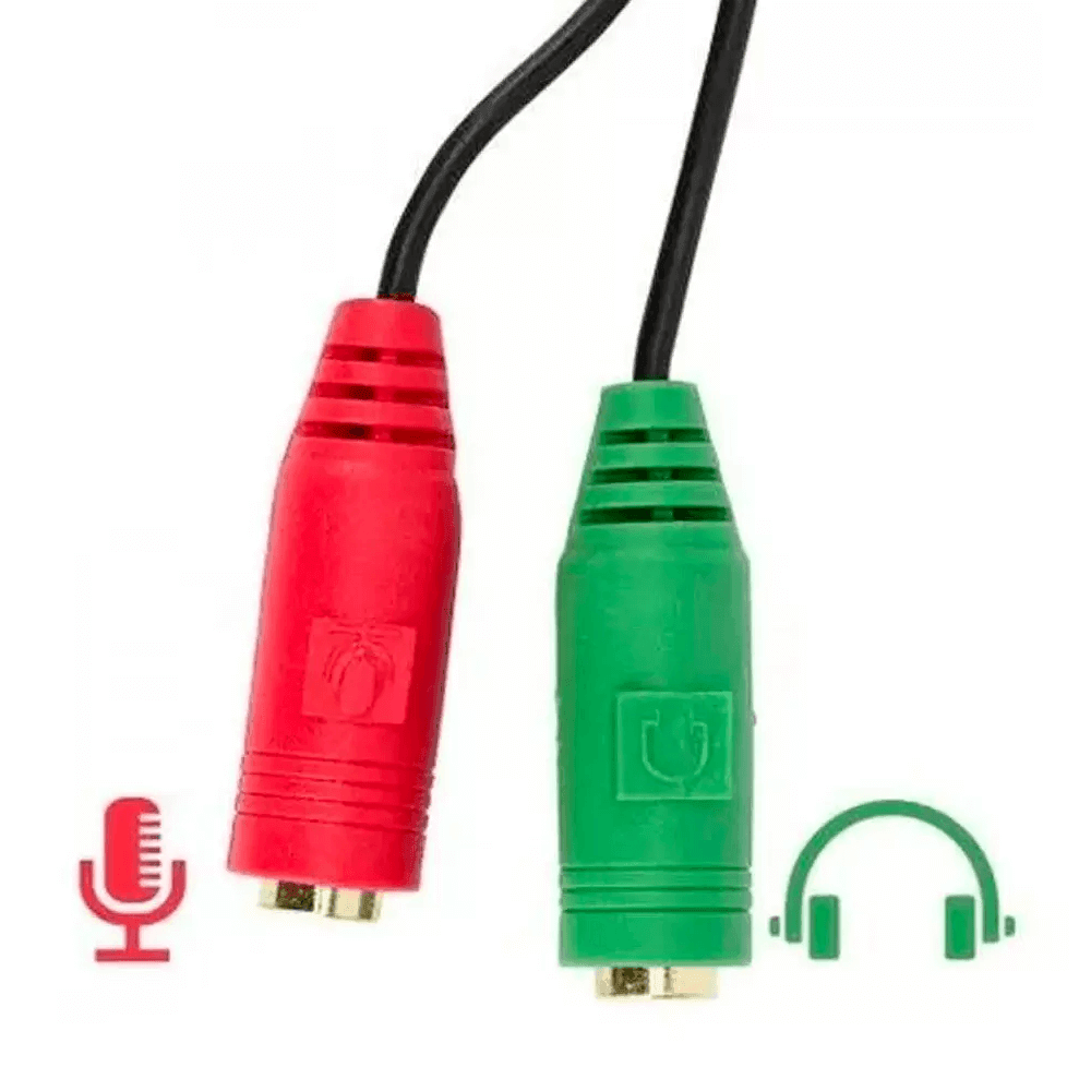 Imagem 2 de 3 do produto Cabo Adaptador 5+ P3 Macho Para 2 X P2 Fêmea - 018-6045