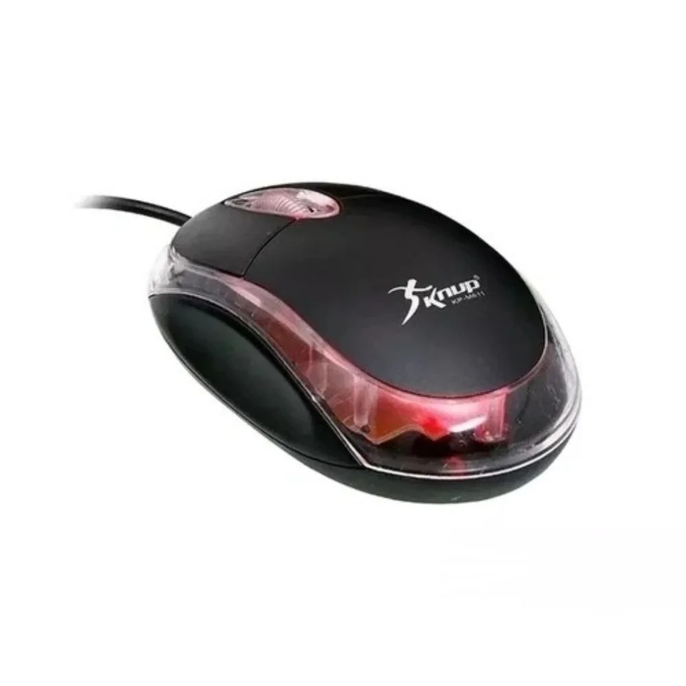 Mouse Knup, USB, Óptico, 1200 DPI, Preto - KP-M611
