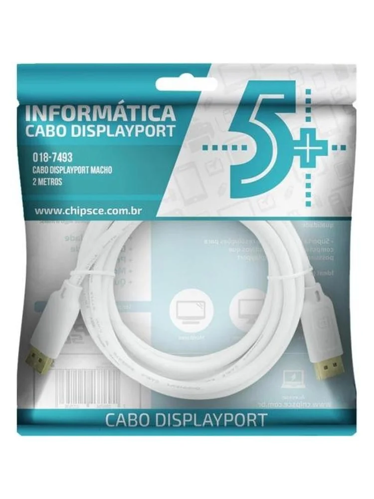Imagem 2 de 5 do produto Cabo Displayport + Displayport 1.2, 3M - 018-7494