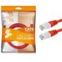 Cabo De Rede Ftp 5+ (patch Cord) Rj45 Cat 6, Blindado, 2 Metros, Vermelho, Chip Sce 018-1085