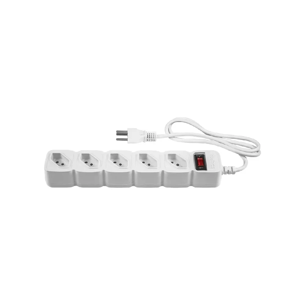 Imagem 3 de 5 do produto Filtro De Linhas Intelbras Epe 205 Pt 5 Tomadas 1 Metro- 4824200 Branco Bivolt