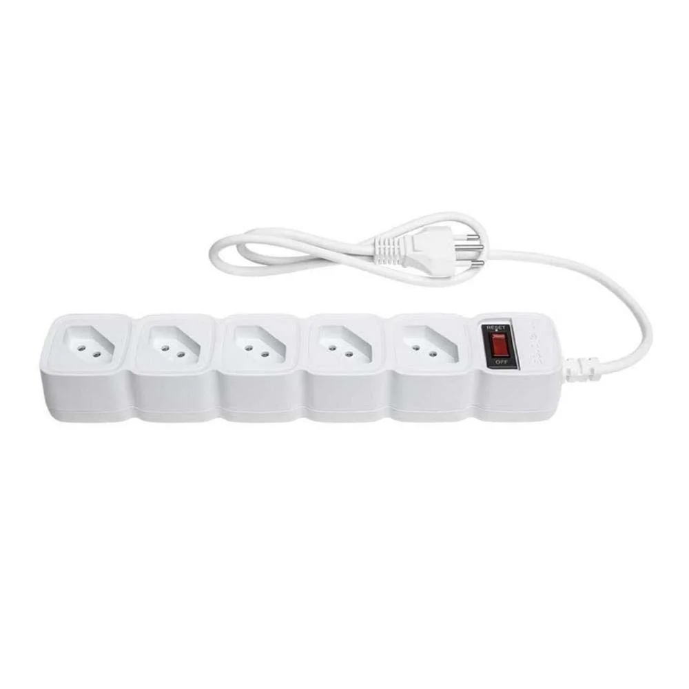 Imagem 5 de 5 do produto Filtro De Linhas Intelbras Epe 205 Pt 5 Tomadas 1 Metro- 4824200 Branco Bivolt