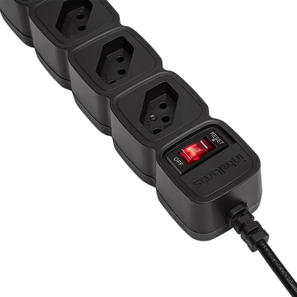 Imagem 2 de 5 do produto Protetor Eletrônico Intelbras com 5 Tomadas - EPE 205 Preto