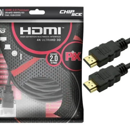 Imagem 3 de 5 do produto Cabo Pix HDMI 10 Metros 2.0 19 Pinos 4k 018-2230