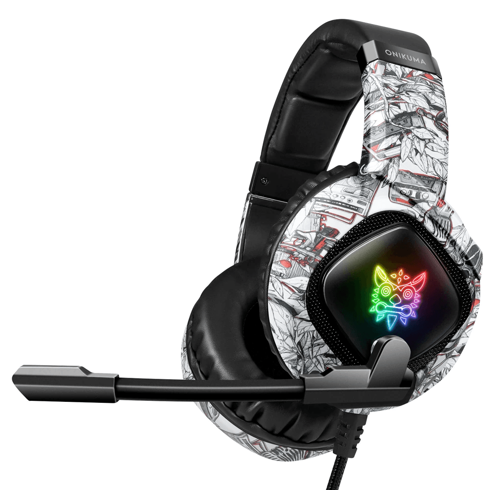 FONE HEADSET GAMER CAMUFLADO C/ MICROFONE E LED BRANCO USB