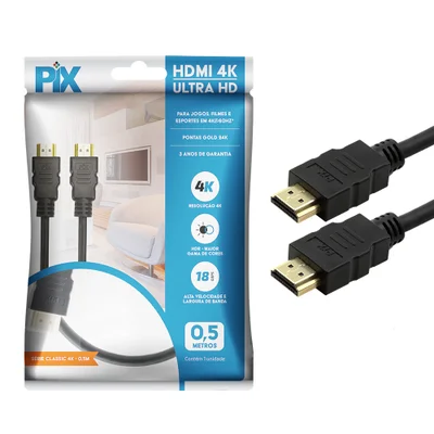 Cabo HDMI Gold 2.0 - 4k Hdr 19p 0 5m