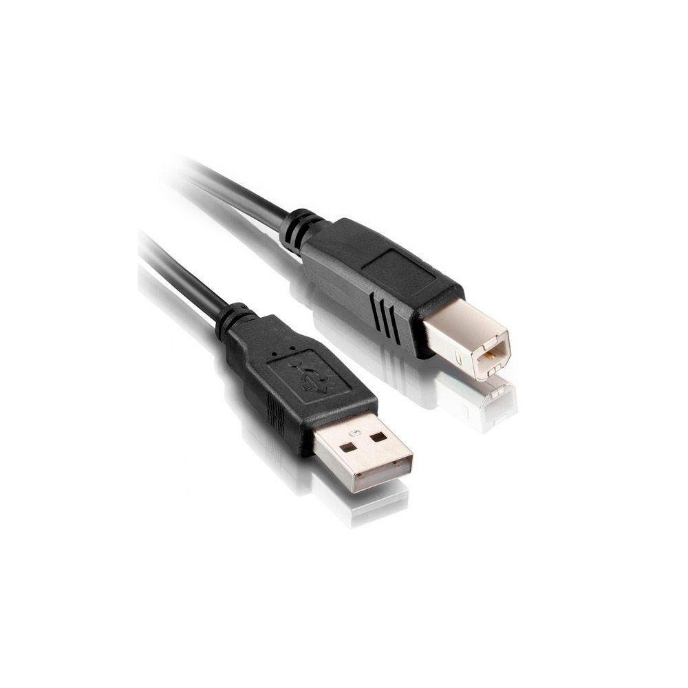 Imagem 2 de 3 do produto Cabo De Impressora Usb 2.0 2mts Am+bm C/ Filtro