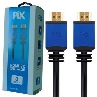 Cabo HDMI Plus 2.1 Pix, 8K HDR, 19P, 3M - 018-2135-PIX