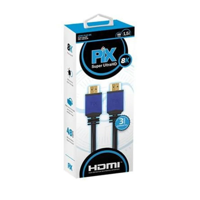 Imagem 3 de 4 do produto CABO HDMI PLUS 2.1 - 8K HDR 19P 1.5M PIX 018-2130
