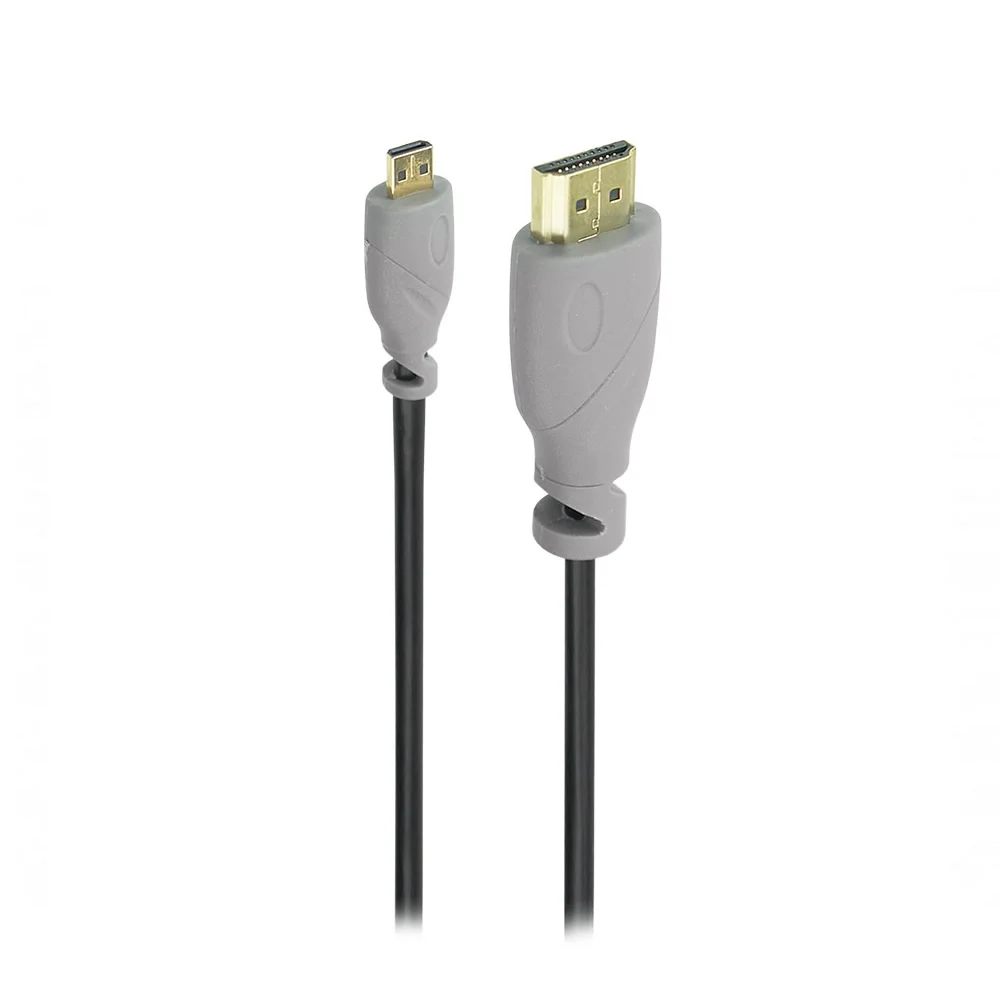 Imagem 2 de 5 do produto Cabo Micro HDMI x HDMI Pix, 2M, 2.0, Ultra HD 4K, 3D - 018-9410