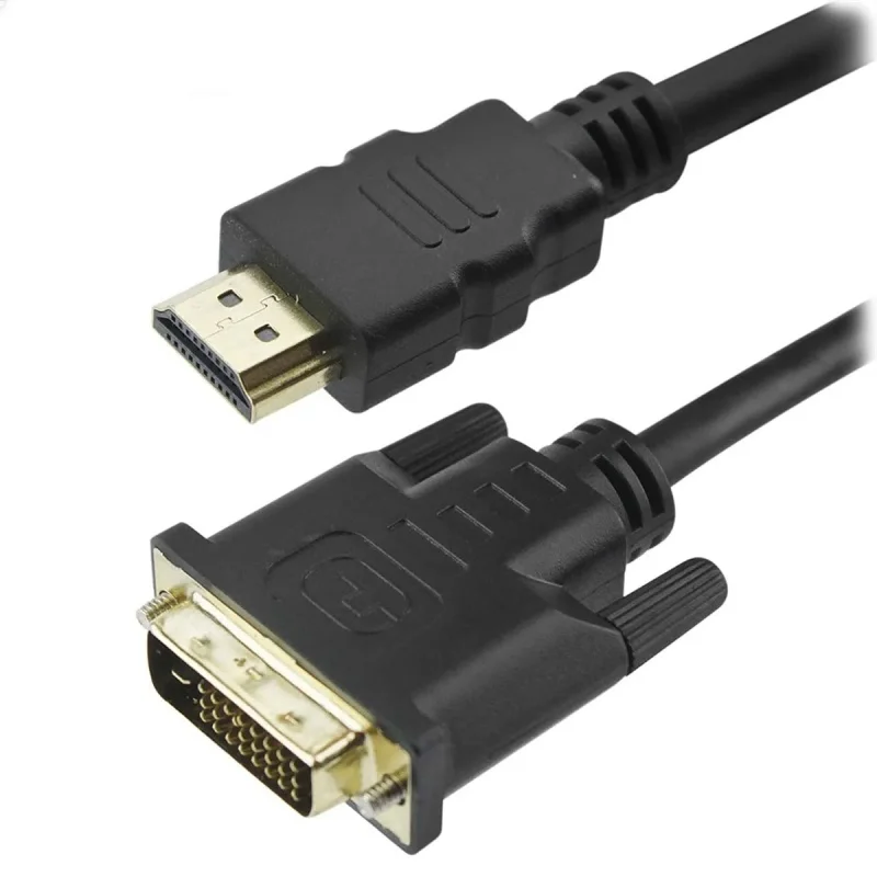 Imagem 3 de 4 do produto Cabo Conversor HDMI Macho X DVI-D 24+1 Macho, 5 Metros (Dvi-d M X Hdmi M)