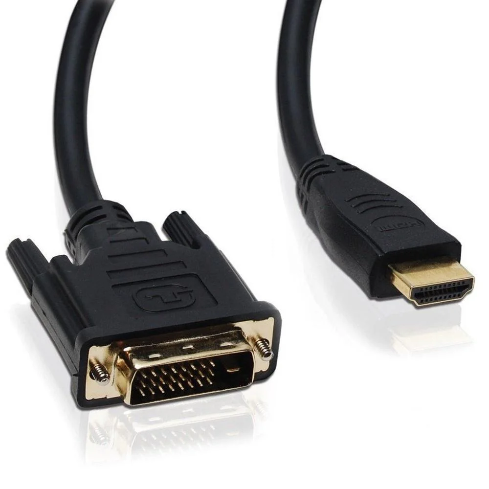 Imagem 4 de 4 do produto Cabo Conversor HDMI Macho X DVI-D 24+1 Macho, 5 Metros (Dvi-d M X Hdmi M)