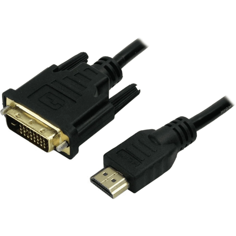 Imagem 2 de 4 do produto Cabo Chip Sce DVI 24 1 HDMI Macho 2 Metros 5 018-8702 Resolução 4k-1080p, Preto - 5