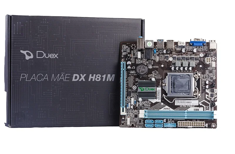Placa-Mãe Duex, Intel LGA 1150, DDR3 - DX-H81M 4