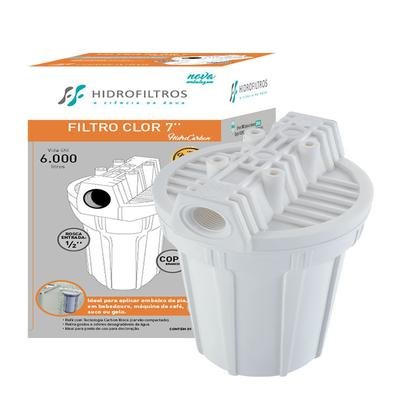 907-0022 - FILTRO CLOR 7 BRANCOSISTEMA PARA FILTRAÇÃO DE BEBEDOUROS E TORNEIRAS. REDUZ A SUJEIRA BEM COMO O CLORO, CHEIRO E GOSTO DESAGRADÁVEL DA ÁGUA