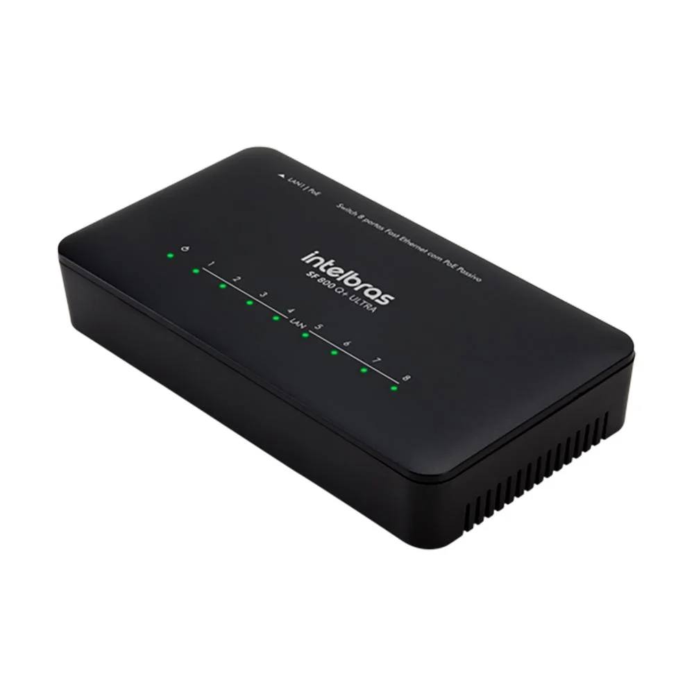 Imagem 4 de 5 do produto Switch Intelbras Sf800q 4760050 8 Portas Ultra 2w Preto