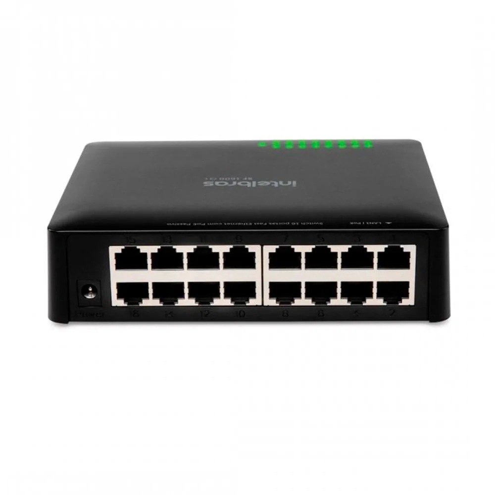 Imagem 3 de 5 do produto Switch Intelbras Sf1600 Q+ 16 Portas 10/100mps - 4760033