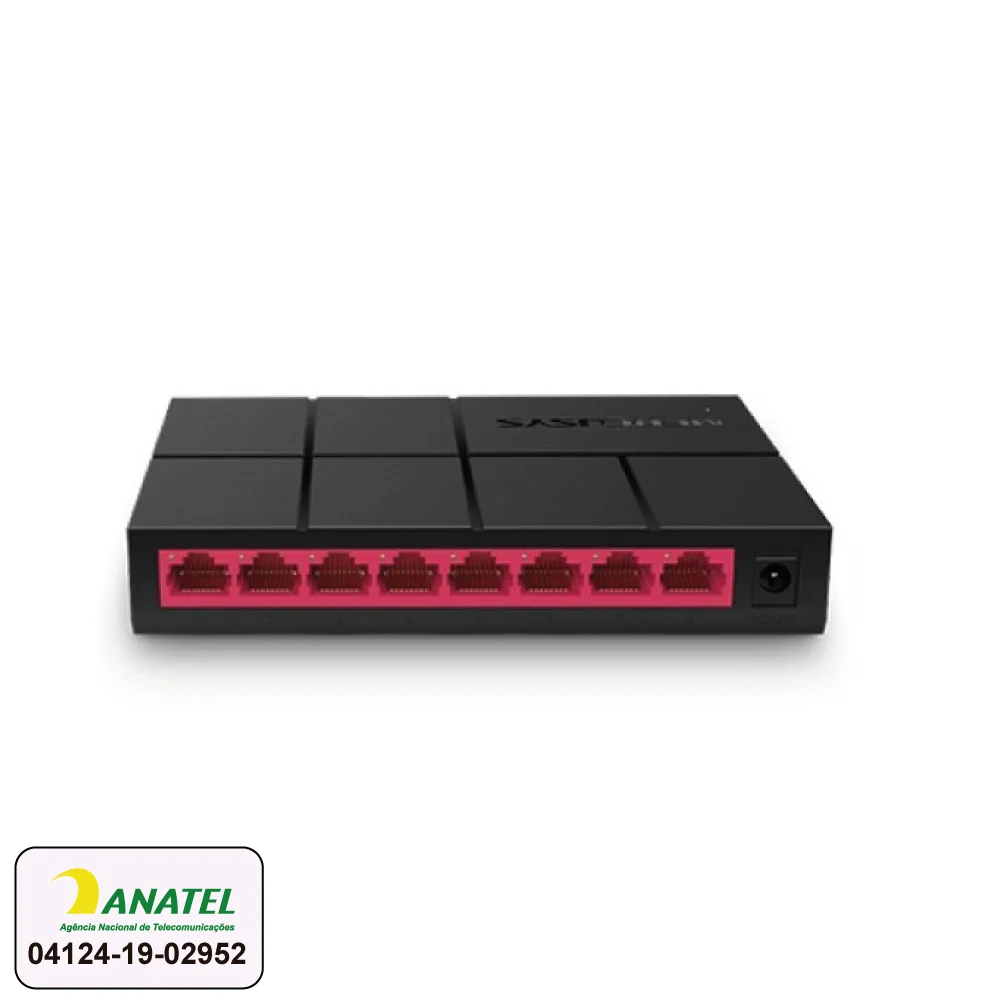 Switch Mercusys Gigabit, 8 Portas– MS108G Switch Mercusys Gigabit, 8 Portas– MS108G