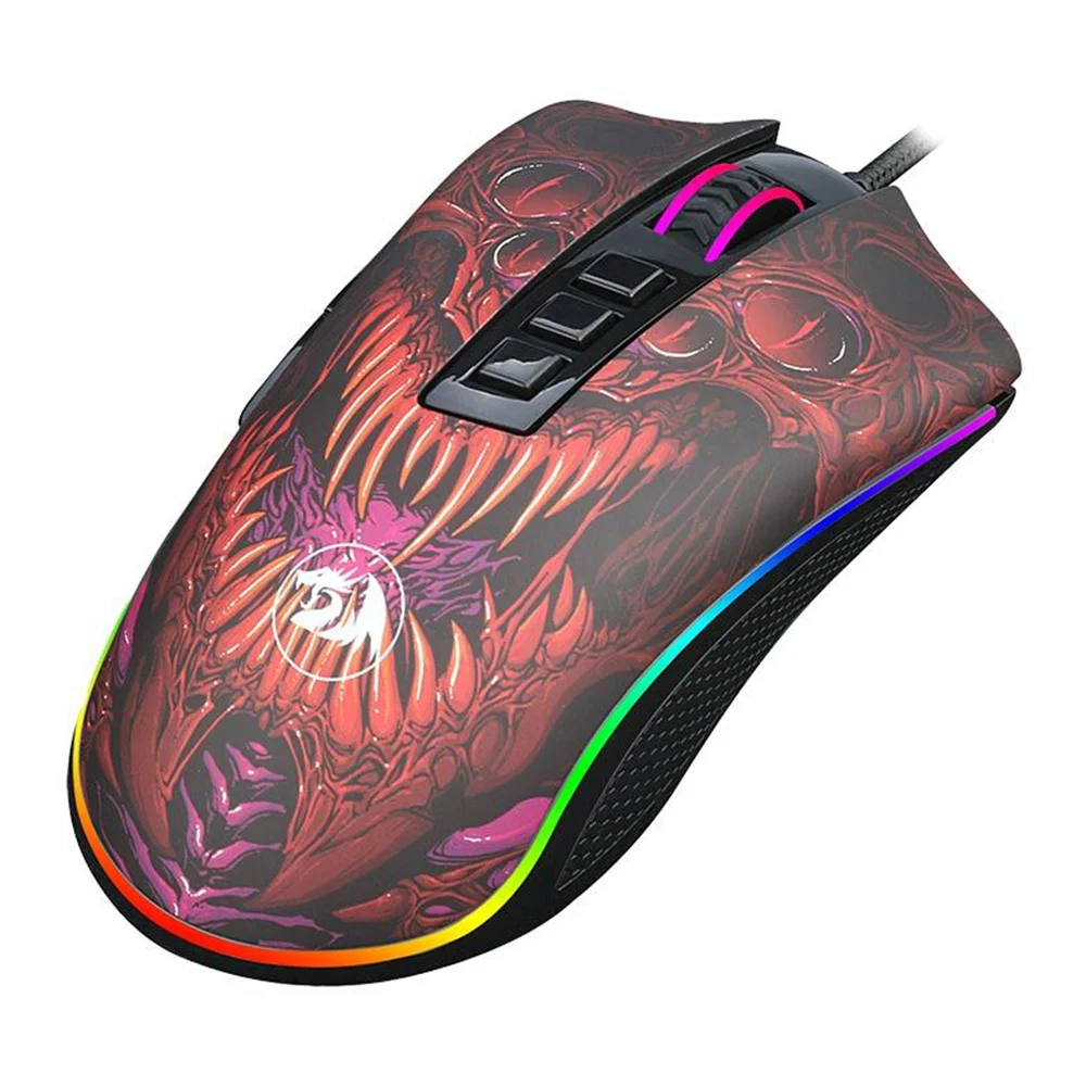 Mouse Gamer Redragon Infernal Dragon Ryu, RGB Vermelho, 16000DPI, Switch A Laser, 8 Botões, Preto - ID711 Mouse Gamer Redragon Infernal Dragon Ryu, RGB Vermelho, 16000DPI, Switch A Laser, 8 Botões, Preto - ID711