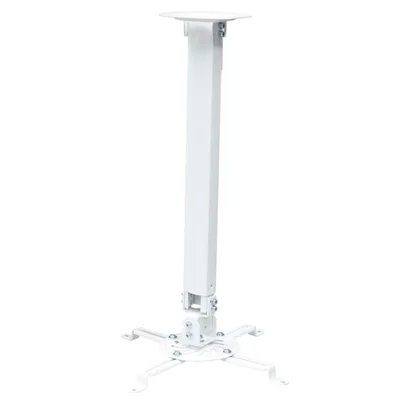 Suporte De Teto Para Projetor Com Extensor, Suporte Até 13,5kg, Rotação 360°, Branco, Pro1100w, Elg