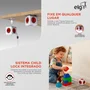 Filtro De Linha Powercube Bivolt, Com 5 Tomadas 10a, Com Proteção Infantil, Cabo 1,5 Metros, Branco E Vermelho, Pwc-x5, Elg