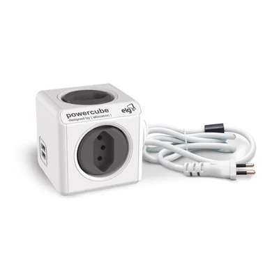Adaptador ELG Powercube, 5 Tomadas, Child Lock - Pwc-r5