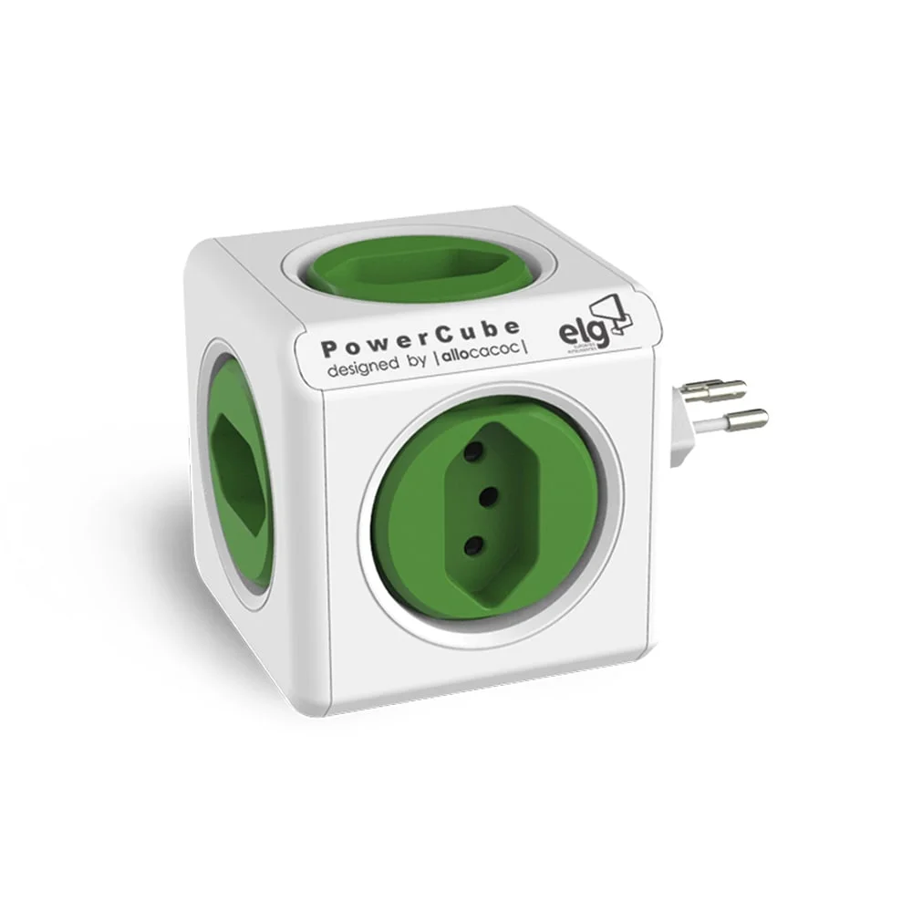 Adaptador ELG Powercube, 5 Tomadas, Child Lock - Pwc-r5