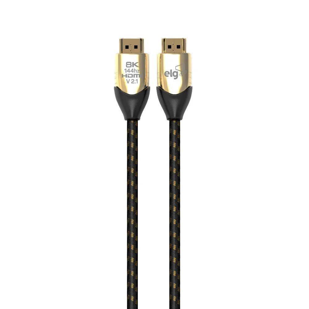 Imagem 3 de 5 do produto Cabo HDMI Elg Hs8k20, 2.1v, 8k, Ultra High Speed, Com Ethernet, 2 Metros
