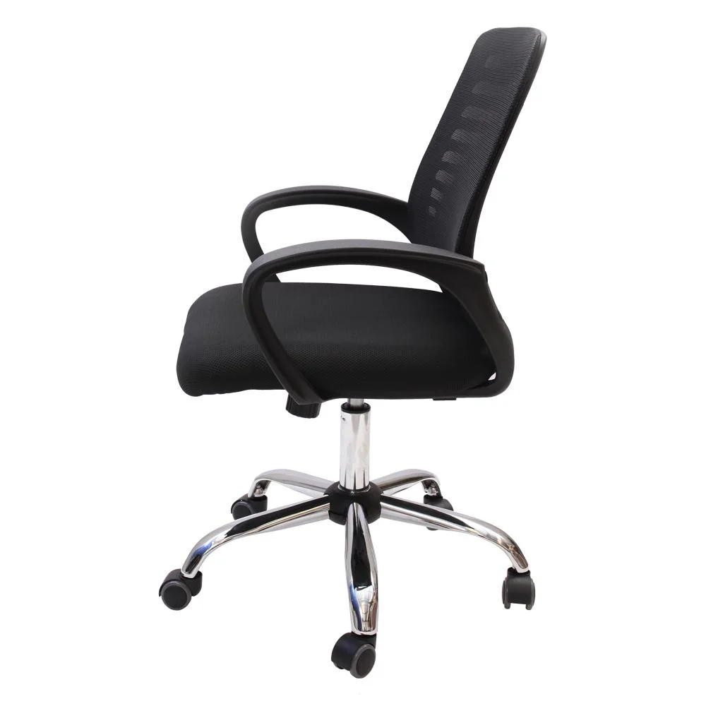 Imagem 4 de 5 do produto Cadeira De Escritório Diretor Tela Mesh Simples Com Sistema Relax Giratória Ribs Preta
