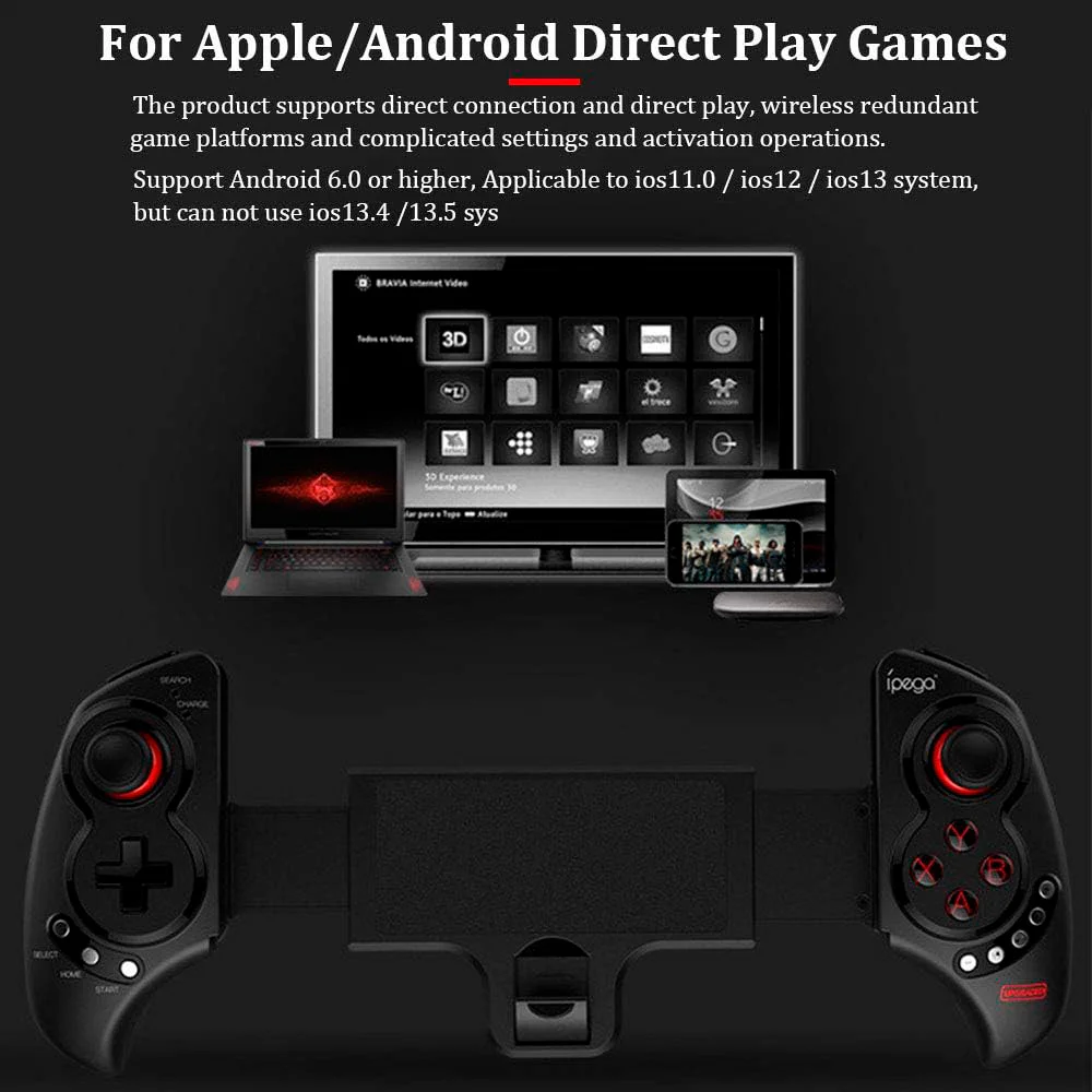 Imagem 5 de 5 do produto Controle Joystick Bluetooth Ipega Pg-9023 Celular Tablet Game