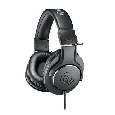 Headset Profissional Monitor De Estúdio Audio-technica Ath-m20x Preto P2 E P10 Dobrável - Ath-m20x