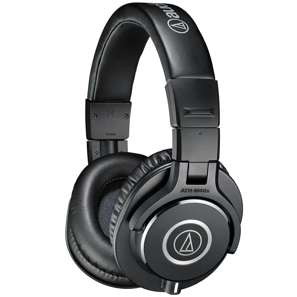 ATH-M40x audio-technica ATH-M40x ブラック Headset Profissional Monitor De Estúdio
